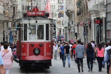 トルコ　イスタンブール　イスティクラール通り　トルコ　イスタンブール