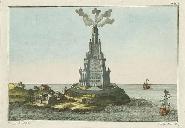 アレクサンドリアの大灯台　エジプト　世界の七不思議