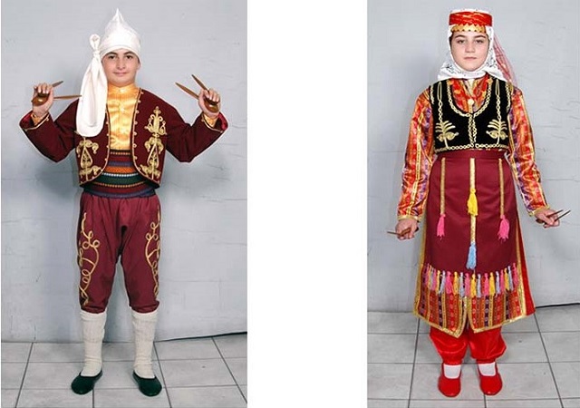 トルコ 民族衣装 ベストとパンツセット-