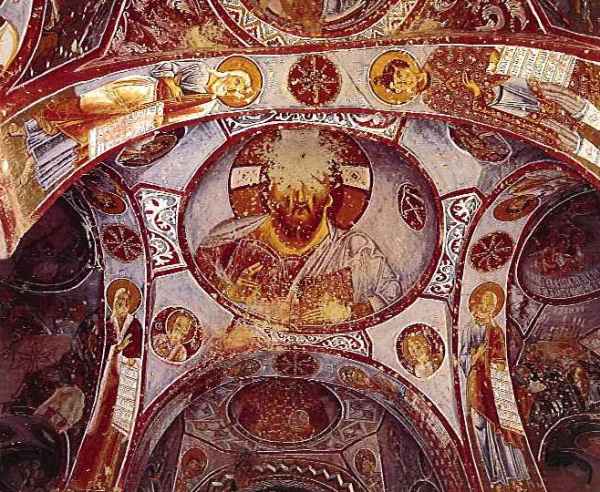リンゴの教会　カッパドキア　フレスコ画