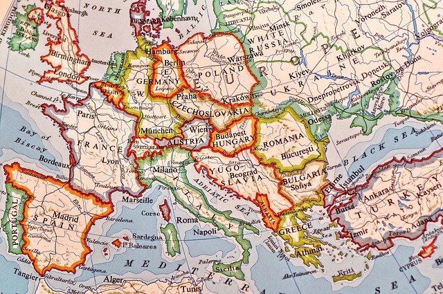 世界　地図　ヨーロッパ