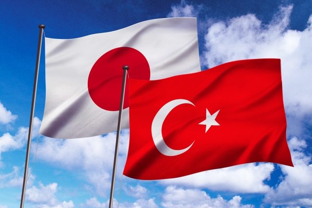 トルコ　日本　旗